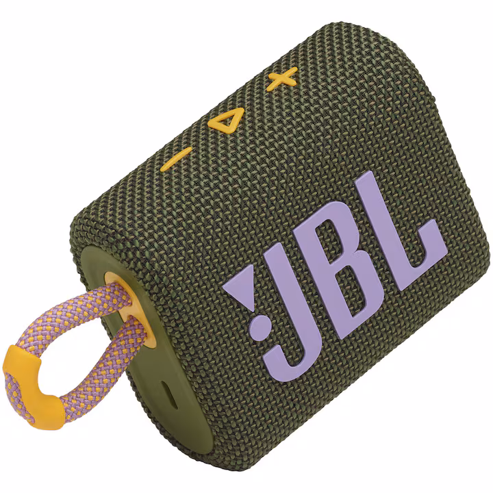 Boxa portabila JBL GO3, IPX67, Bluetooth, Verde-Roz — 4