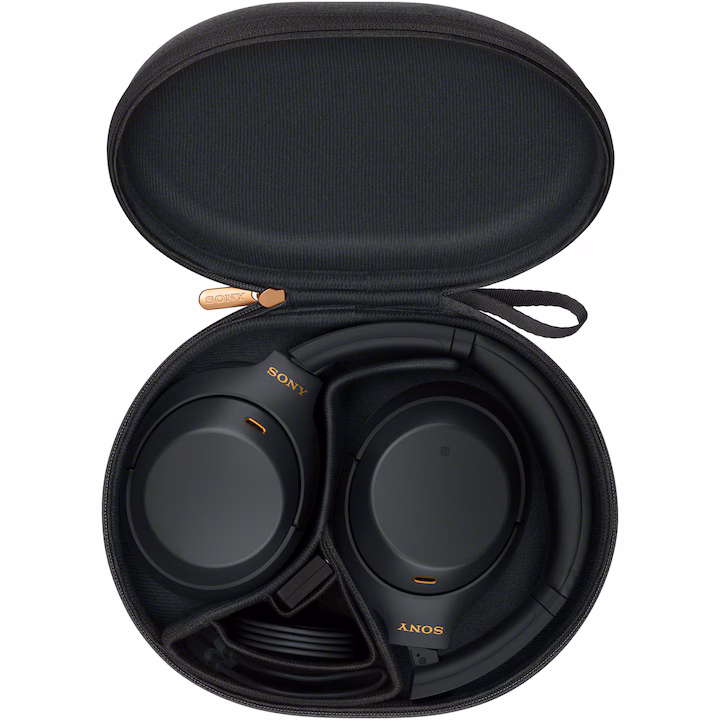 Casti Over the Ear Sony WH-1000XM4B, Wireless, Bluetooth, Noise cancelling, Microfon, Negru — 7