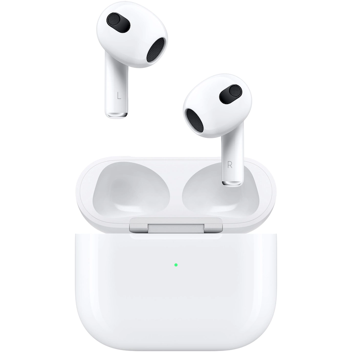 Casti Apple AirPods 3 (2022), Lightning Charging Case, White — 4