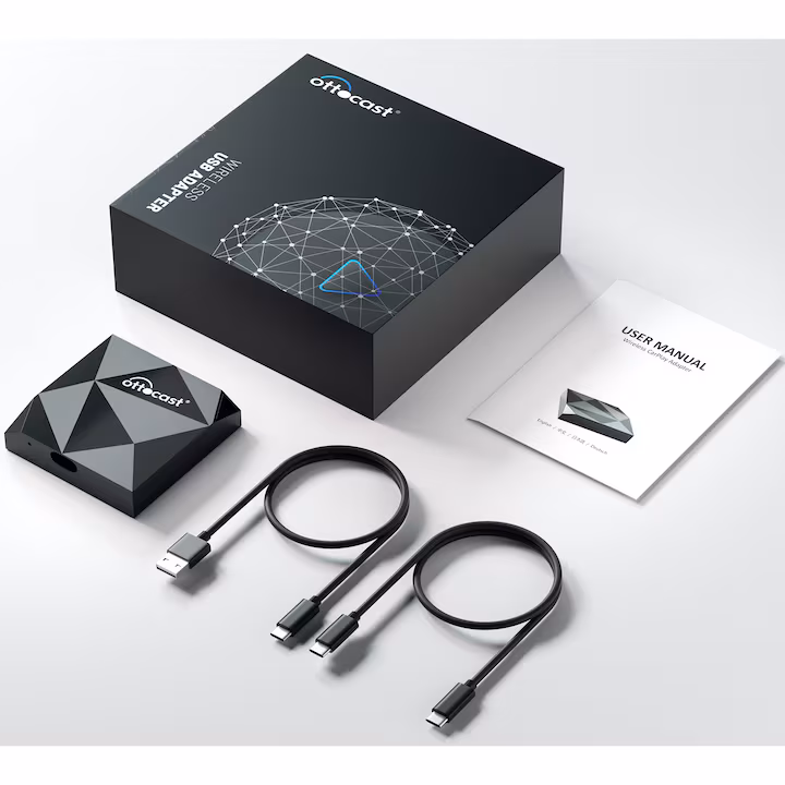 Adaptor wireless, compatibil cu Apple Carplay, OTTOCAST U2-Air, pentru autoturisme — 6