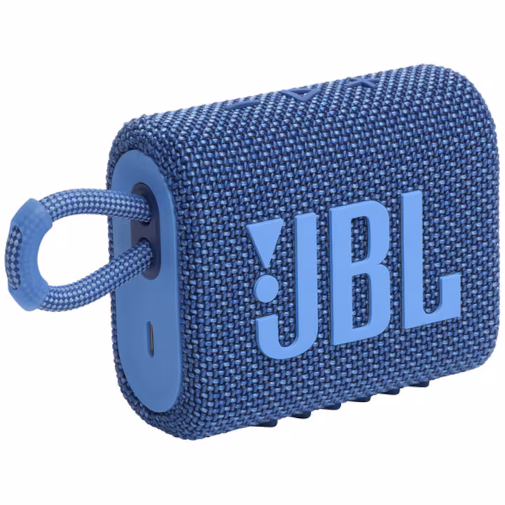 Boxa portabila JBL Go 3 Eco, Bluetooth. IP67, 5H, Albastru — 4
