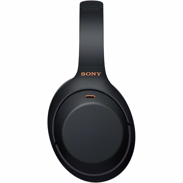 Casti Over the Ear Sony WH-1000XM4B, Wireless, Bluetooth, Noise cancelling, Microfon, Negru — 4
