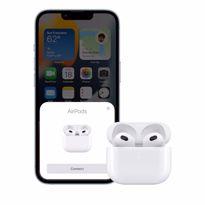 Casti Apple AirPods 3 (2022), Lightning Charging Case, White — 5