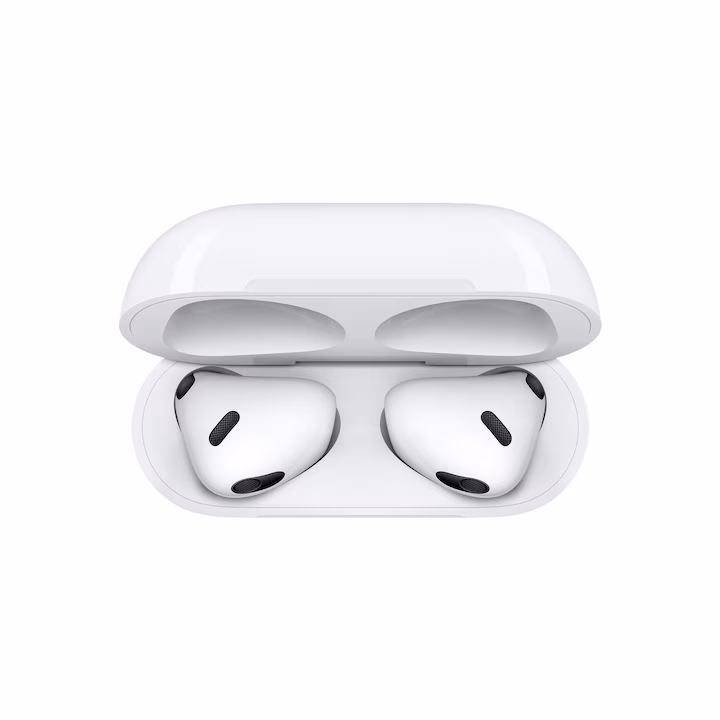 Casti Apple AirPods 3 (2022), Lightning Charging Case, White — 3