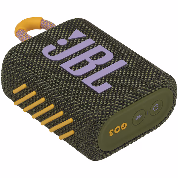Boxa portabila JBL GO3, IPX67, Bluetooth, Verde-Roz — 2