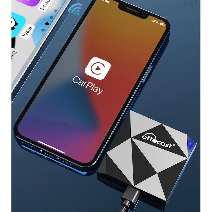Adaptor wireless, compatibil cu Apple Carplay, OTTOCAST U2-Air, pentru autoturisme — 4
