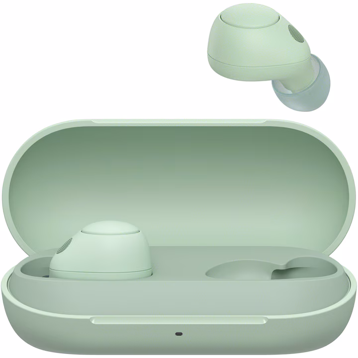 Casti In-Ear Sony WF-C700N, True Wireless, Noise Cancelling, Bluetooth, Microfon, Conexiune multipunct, Fast Pair, IPX4, Autonomie baterie 20 ore, Verde — 4