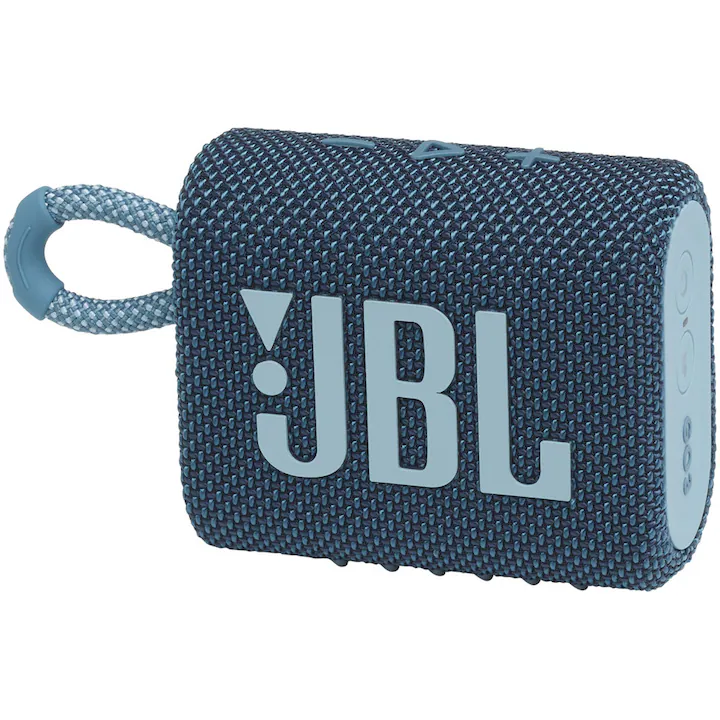 Boxa portabila JBL GO3, IPX67, Bluetooth, Albastru — 2