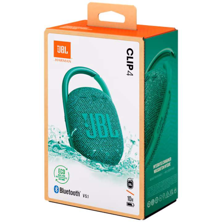 Boxa portabila JBL Clip 4 Eco, Bluetooth, IP67, 10H, Verde — 7