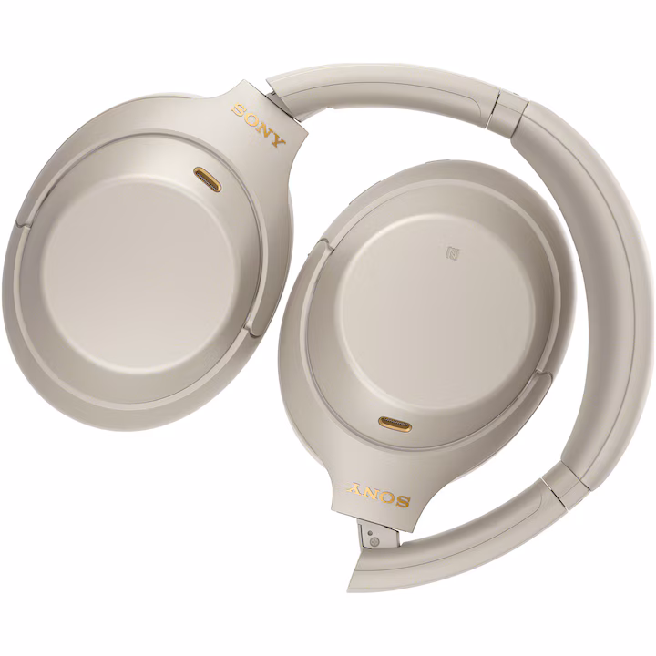 Căști wireless Sony - WH-1000XM4, ANC, Argintii — 3