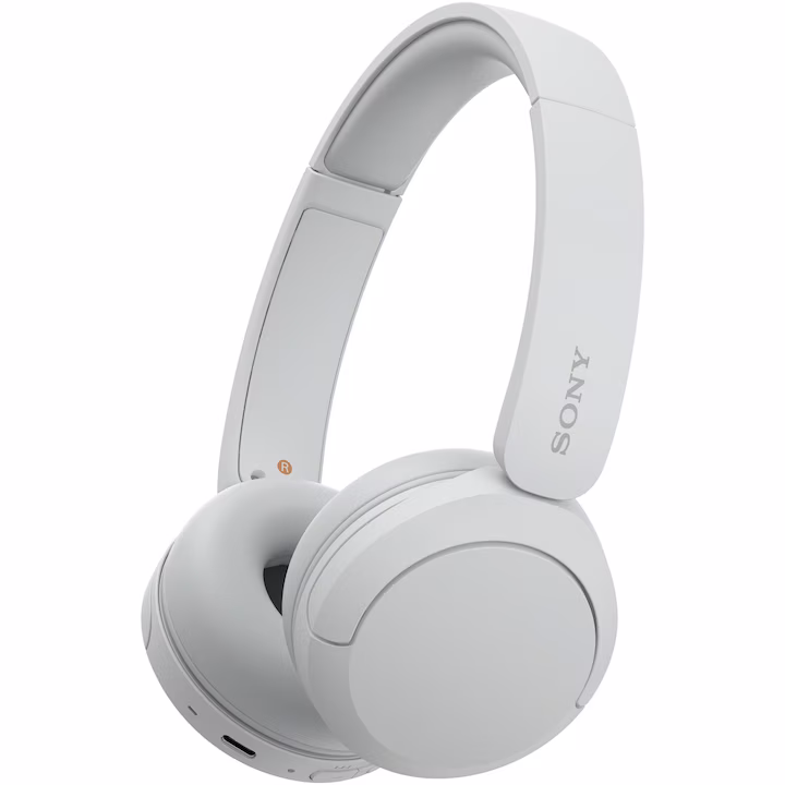Casti On Ear Sony WH-CH520, Wireless, Bluetooth, Microfon, Multipoint connection, Quick Charge, Autonomie 50 ore, Alb — 2
