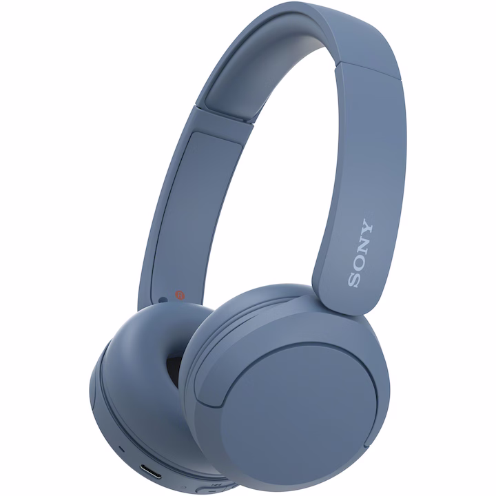 Casti On Ear Sony WH-CH520, Wireless, Bluetooth, Microfon, Multipoint connection, Quick Charge, Autonomie 50 ore , ALBASTRE — 5