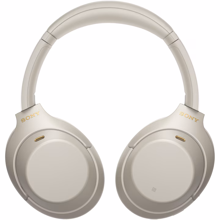 Căști wireless Sony - WH-1000XM4, ANC, Argintii — 2
