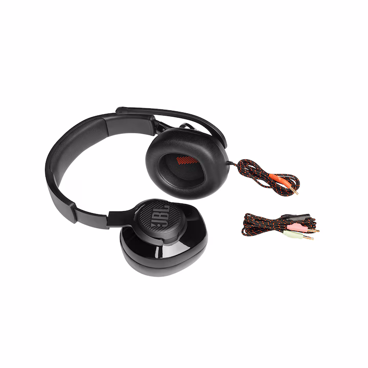 Casti Gaming JBL Quantum 200, Multiplatforma, 3.5mm, PC Splitter, Microfon, Negru — 5