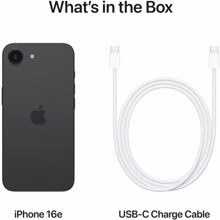 Apple iPhone 16e, 256 GB, 5G, Black — 6