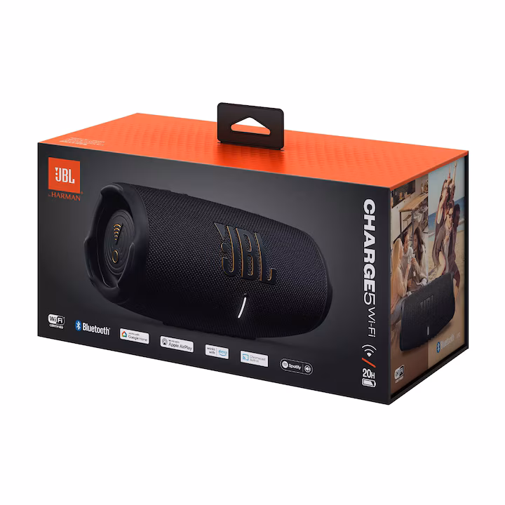 Boxa portabila JBL Charge 5 Wi-Fi, 40W, Bluetooth, Autonomie 20H, IP67, Negru — 3
