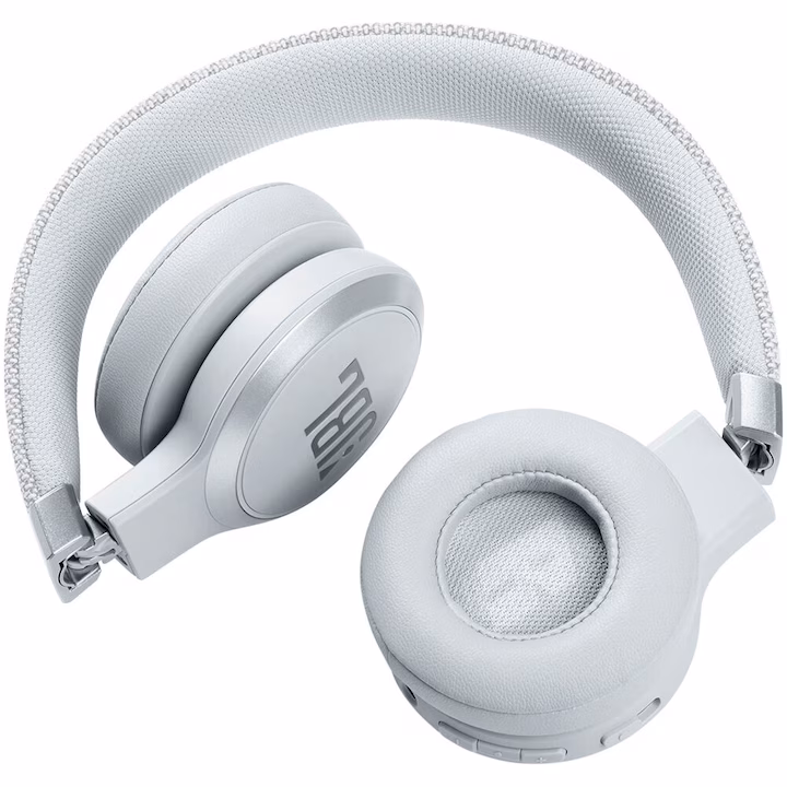 Casti audio on-ear JBL Live 460NC, Noise Cancelling, Bluetooth, Asistent Vocal, Alb — 2