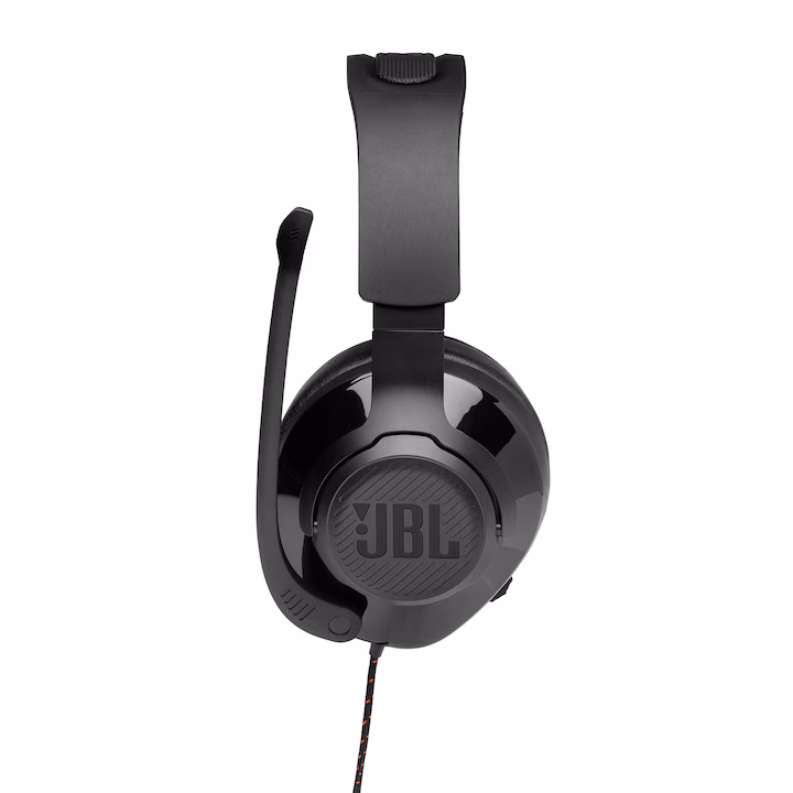 Casti Gaming JBL Quantum 200, Multiplatforma, 3.5mm, PC Splitter, Microfon, Negru — 3