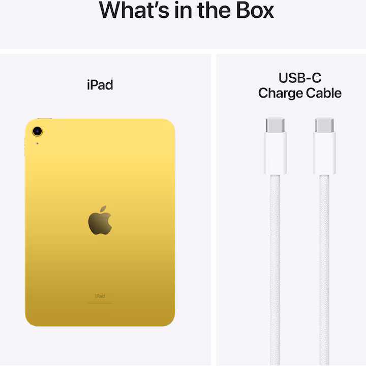 Apple iPad 10 (2022) v2, 10.9 " 64GB, Wifi, Yellow — 2