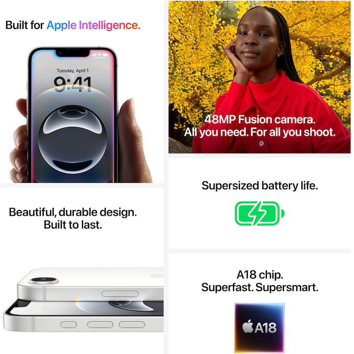 Apple iPhone 16e, 256 GB, 5G, Black — 4