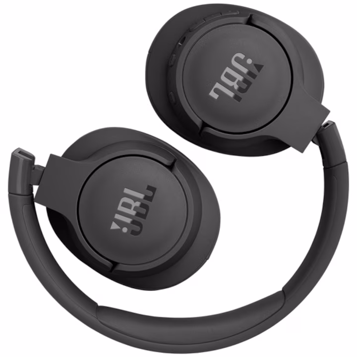 Casti wireless over-ear JBL Tune 770NC, Adaptive Noise Cancelling, Bluetooth, Multi-Point, Negru — 6