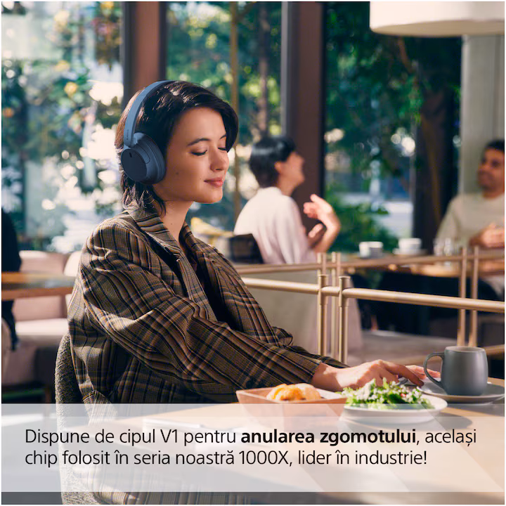 Casti Over the Ear Sony WH-CH720NL, Noise Cancelling, Wireless, Bluetooth, Microfon, Multipoint connection, Quick Charge, Autonomie 35 ore, Albastru — 3
