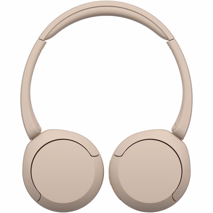 Casti On Ear Sony WH-CH520C, Wireless, Bluetooth, Microfon, Multipoint connection, Quick Charge, Autonomie 50 ore, Bej — 4