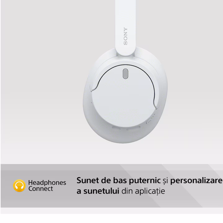 Casti Over the Ear Sony WH-CH720NW, Noise Cancelling, Wireless, Bluetooth, Microfon, Multipoint connection, Quick Charge, Autonomie 35 ore, Alb — 4