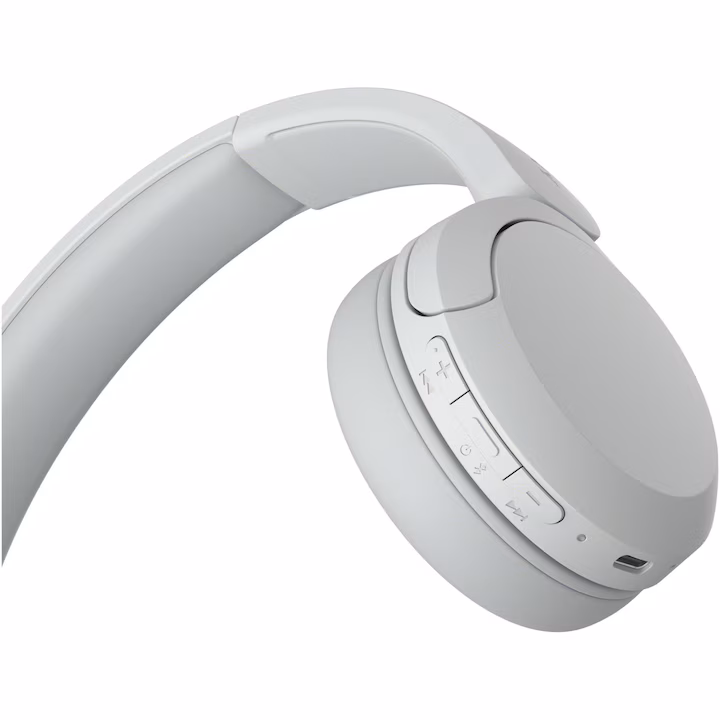 Casti On Ear Sony WH-CH520W, Wireless, Bluetooth, Microfon, Multipoint connection, Quick Charge, Autonomie 50 ore, Alb — 5