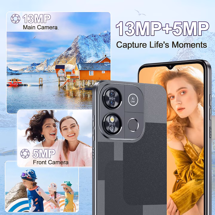 Telefon Mobil OUKITEL C57 PRO, 16GB RAM + 128GB ROM, Android 14, 6.52 inch, Baterie 4300mAh, 4G Dual SIM, Violet — 2