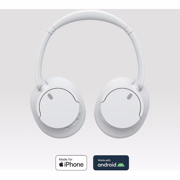 Casti Over the Ear Sony WH-CH720NW, Noise Cancelling, Wireless, Bluetooth, Microfon, Multipoint connection, Quick Charge, Autonomie 35 ore, Alb — 3