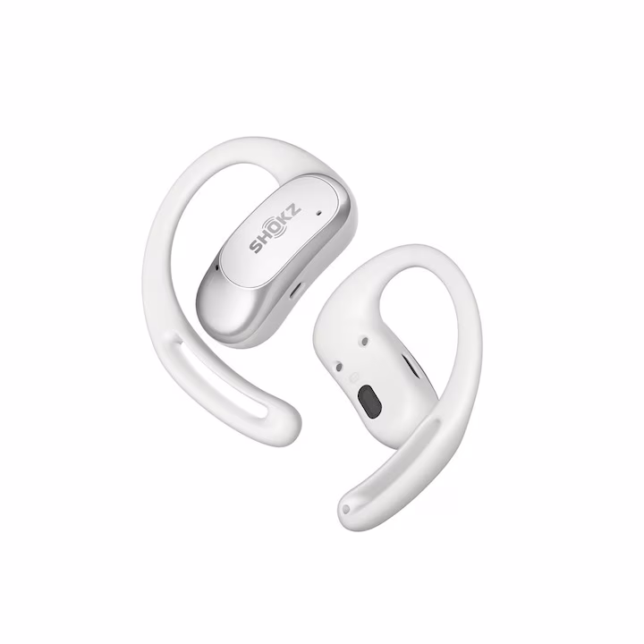 Casti Wireless Shokz OpenFit Air TWS Bluetooth, alb, microfon, distanta 10m — 4