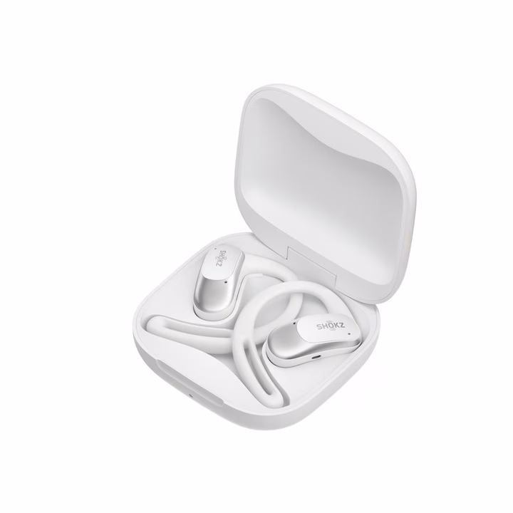 Casti Wireless Shokz OpenFit Air TWS Bluetooth, alb, microfon, distanta 10m — 3