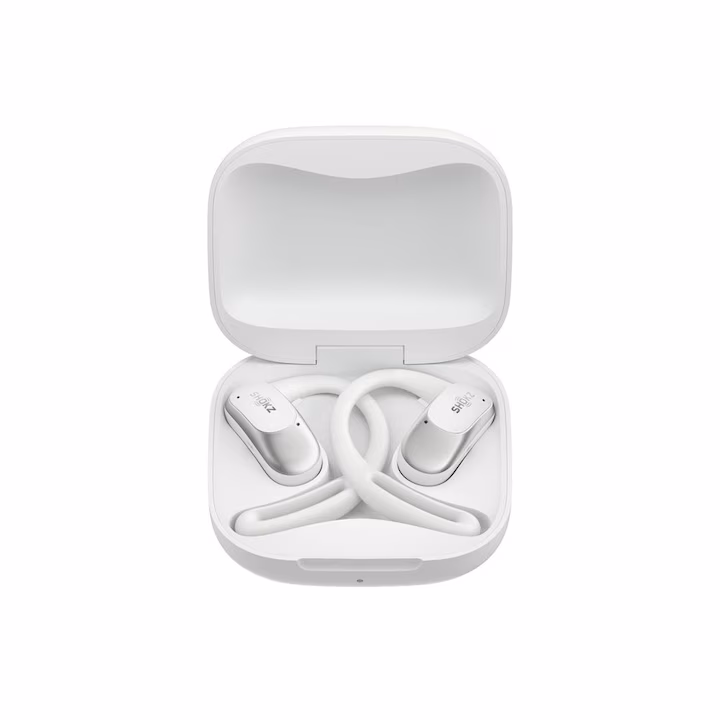 Casti Wireless Shokz OpenFit Air TWS Bluetooth, alb, microfon, distanta 10m — 2