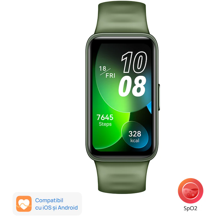 Bratara fitness Huawei Band 8, Emerald Green — 7