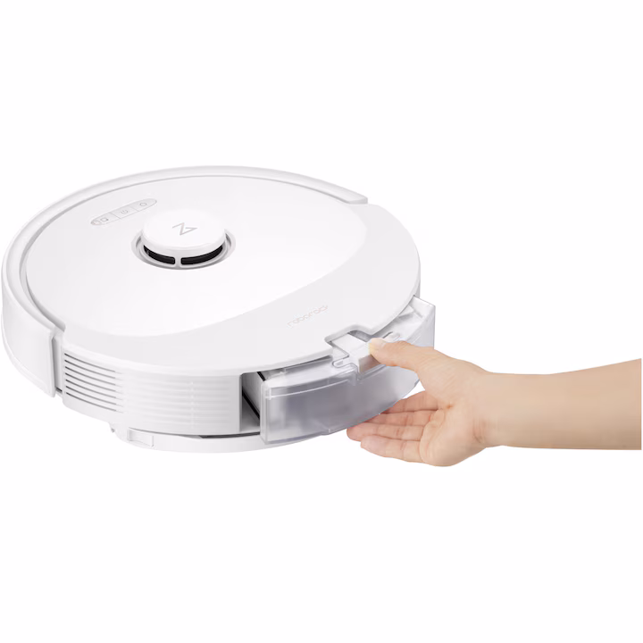Robot de aspirare Roborock Q8 Max Q8M02-00, aspirator&mop, 59W, LiDAR, 5500 Pa, autonomie 240 min, mapare 3D, 5200 mAh, recipient praf 470 ml, alb — 2