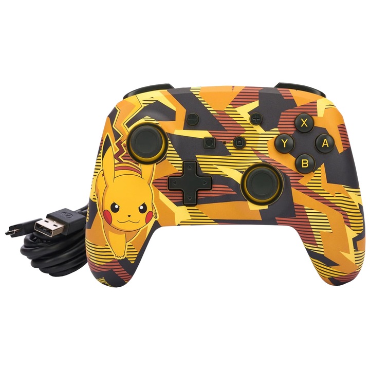 Controller Powera Enhanced Wired Camo Storm Pikachu — 4