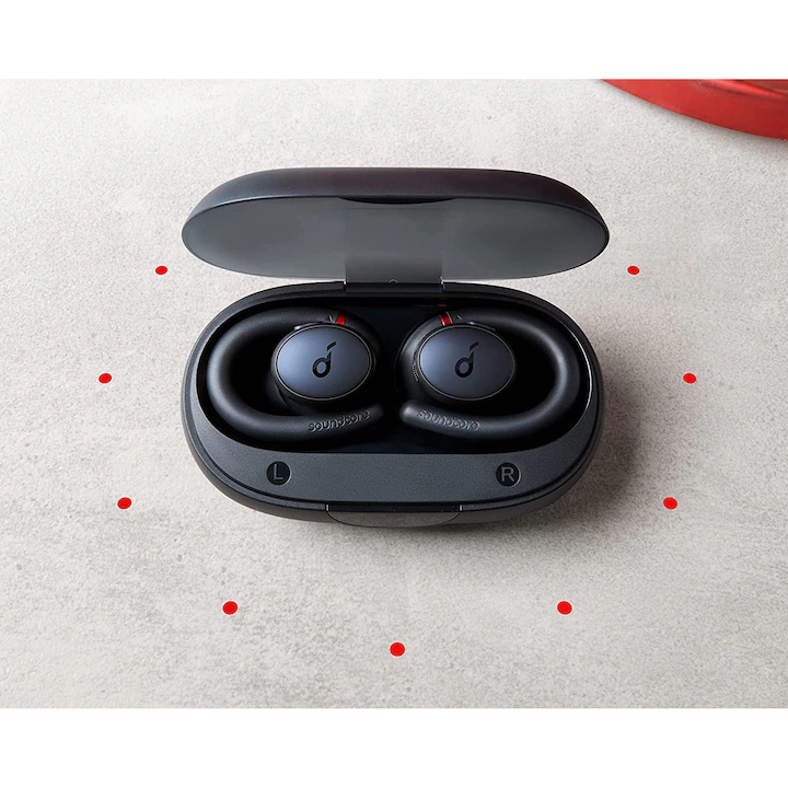 Casti True wireless Anker Soundcore Sport X10, Bluetooth 5.2, IPX7, Deep Bass, Negru — 4
