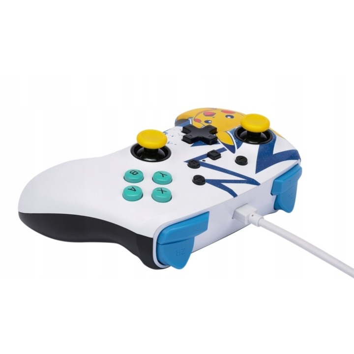 Controller cu fir PowerA Enhanced Wired Nintendo Switch Pikachu High Voltage — 5