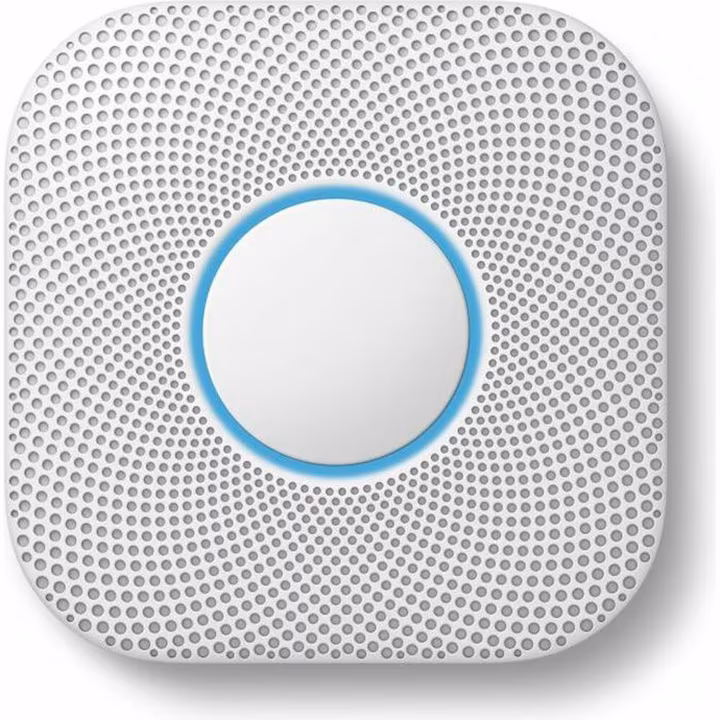 Set Google Nest Protect 2nd Gen, Detector de Fum, Alb