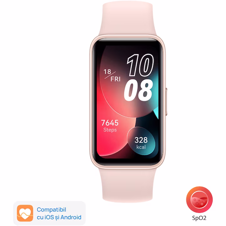 Bratara fitness Huawei Band 8, Sakura Pink — 3