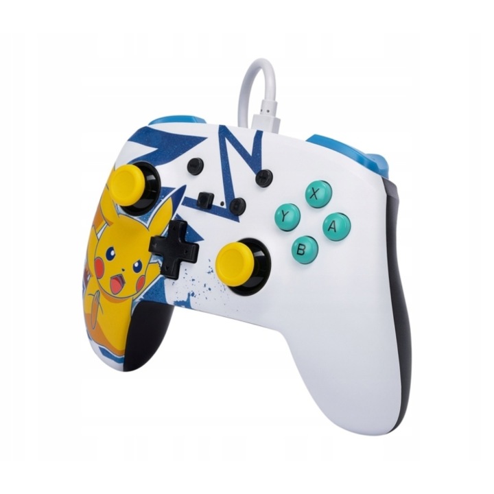 Controller cu fir PowerA Enhanced Wired Nintendo Switch Pikachu High Voltage — 4