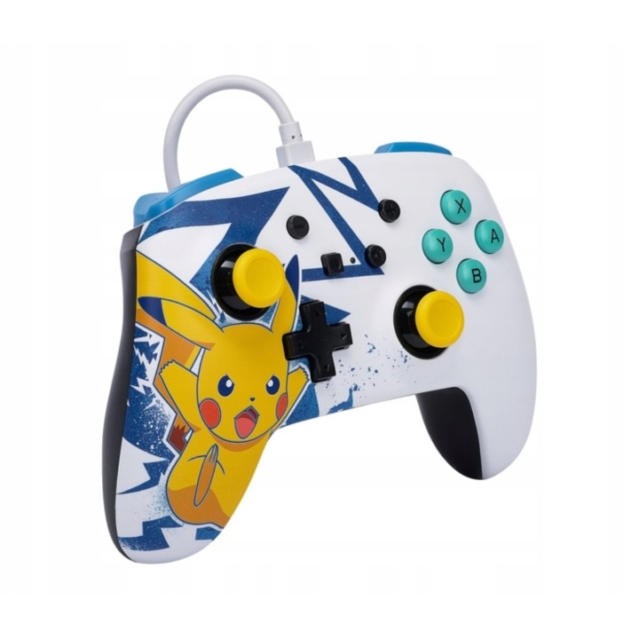 Controller cu fir PowerA Enhanced Wired Nintendo Switch Pikachu High Voltage — 2