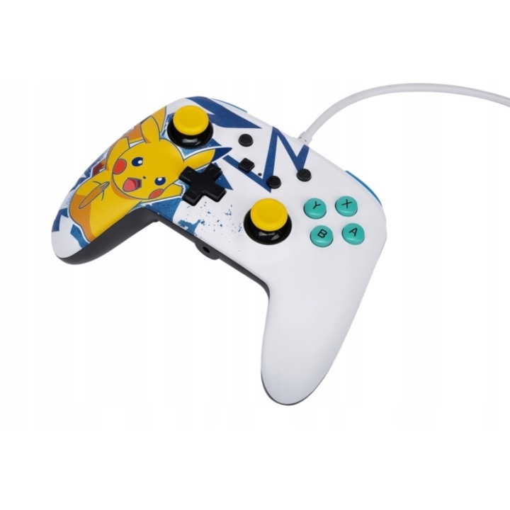 Controller cu fir PowerA Enhanced Wired Nintendo Switch Pikachu High Voltage — 6