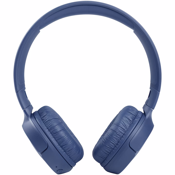 Casti audio on-ear JBL Tune 510, Bluetooth, Asistent vocal, Pure Bass, 40 h, Multi-point, Albastru — 5