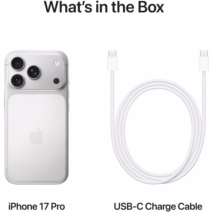 Apple iPhone 17 Pro, 512GB, 5G, Silver — 6