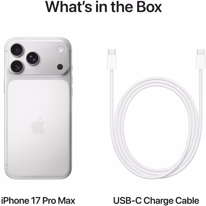 Apple iPhone 17 Pro Max, 2TB, 5G, Silver — 5