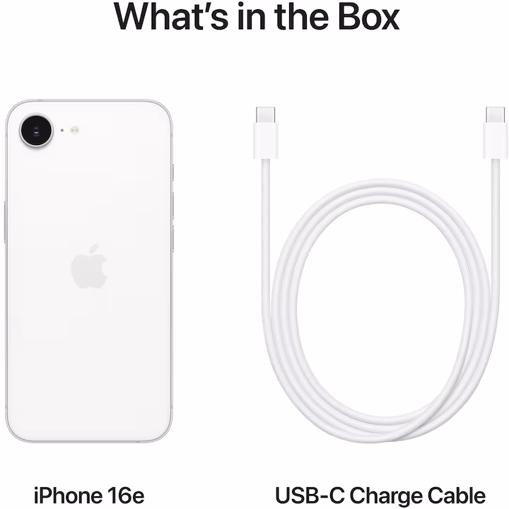 Apple iPhone 16e, 256GB, 5G, White — 8