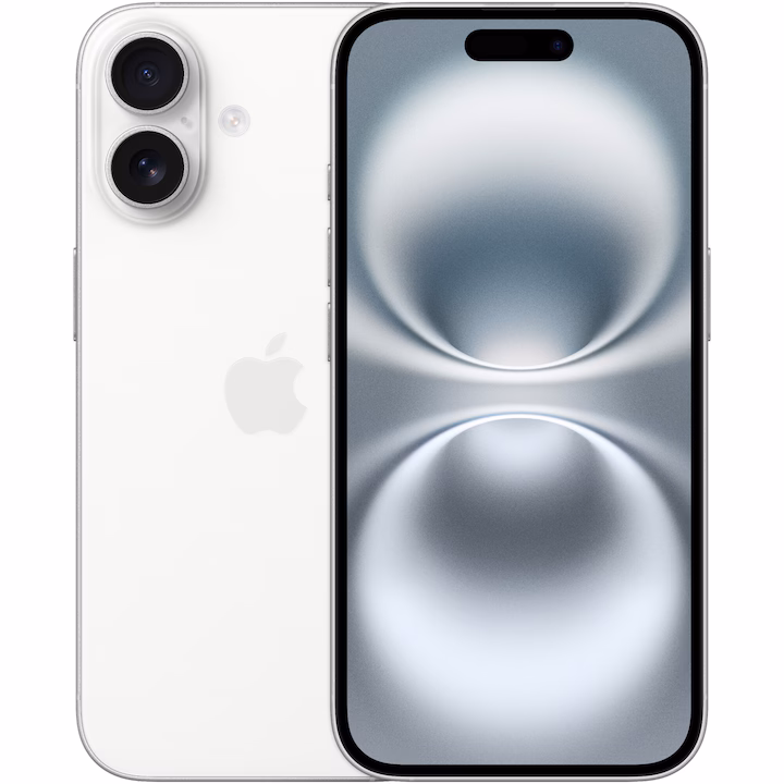 Telefon mobil Apple iPhone 16, 256GB, 5G, White