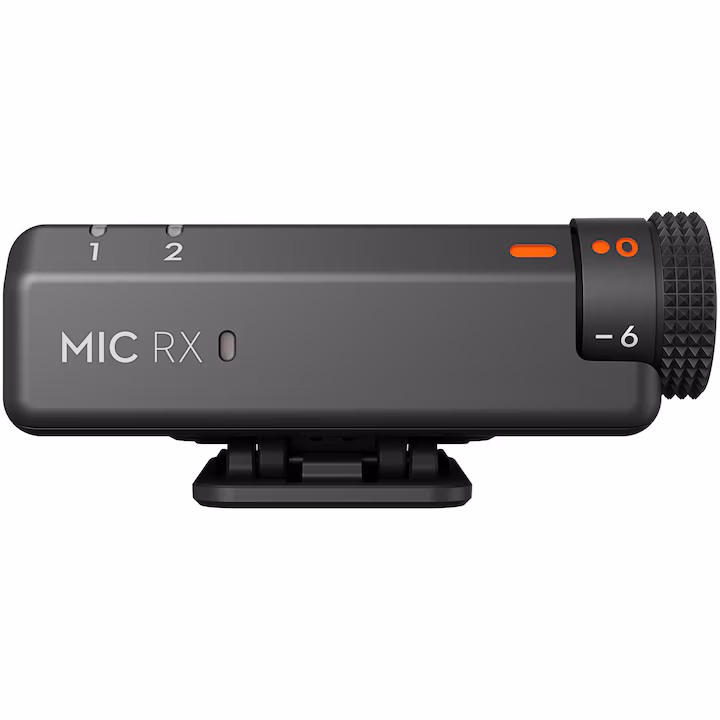 Kit DJI MIC Mini, 1x microfon, 1x receptor, 1x incarcator, Wireless, Omnidirectional, Raza Actiune 400m, Noise Canceling — 6